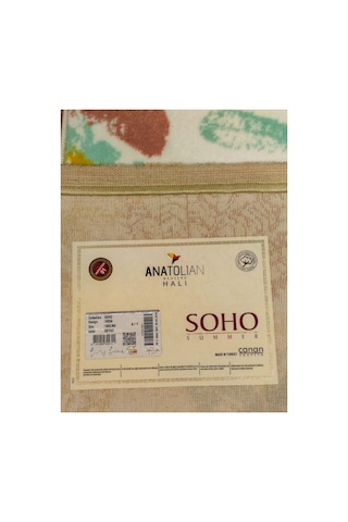 Soho 1065a Beyaz Halı Çok Renkli