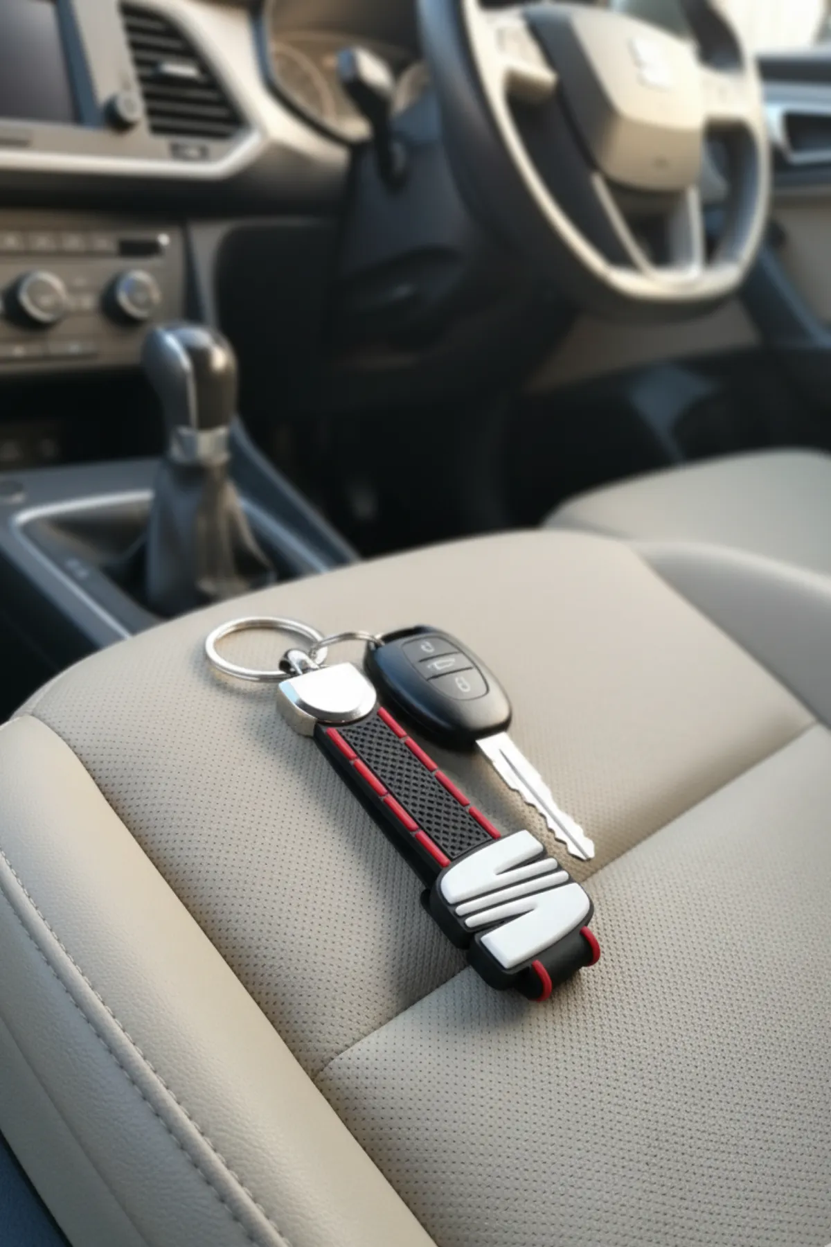 Seat Logolu Silikon Araç Anahtarlık / Şık Ve Dayanıklı Oto Anahtarlık Araba Anahtarı Aksesuarı