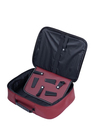 Kuaför Berber Deri Malzeme Çantası Bordo