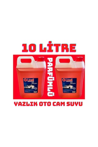 Licoil Cam Suyu Yazlık Parfümlü&Şampuanlı Mis Kokulu 2X5 10 Li .