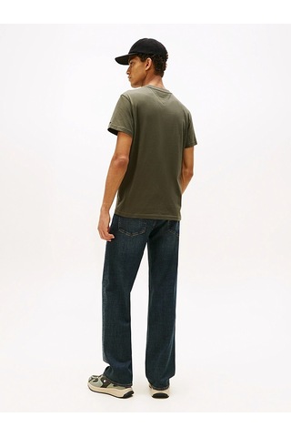Tommy Hilfiger Tjm Slım Font Play Tee Erkek Yeşil T-shirt - Dm0dm22049