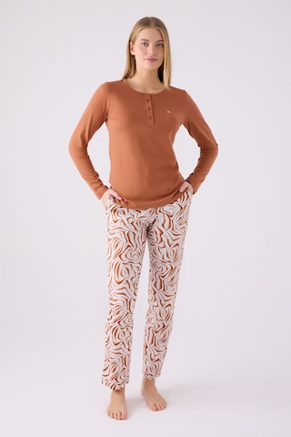 Pierre Cardin Kadın Kahverengi Pijama Takımı Pc8862-s-v1 Kahverengi