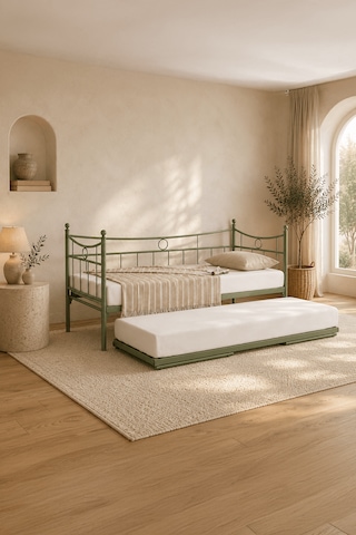 Unimet Daily Yavrulu Daybed Tek-çift Kişilik Metal Karyola