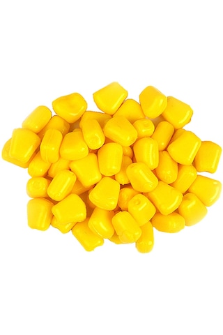 10 X 1 Cm Silikon Yumuşak Sarı Mısır Suni Balık Olta Yemi