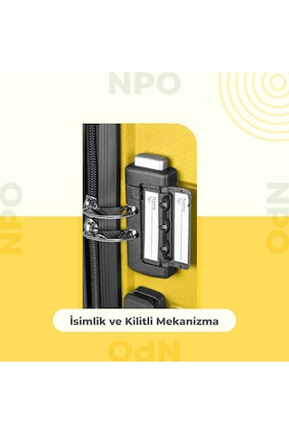 Npo Diamond Pp Polipropilen Küçük Boy Kırılmaz Valiz-sarı Sarı