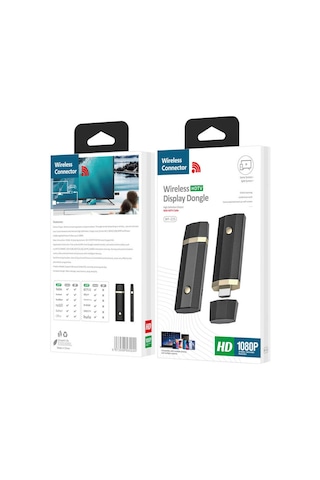 Ekılıf - Şarj Kablosu Wf-225 Kablosuz Hdmı Ses Ve Görüntü Aktarıcı - Siyah - T18103 Siyah