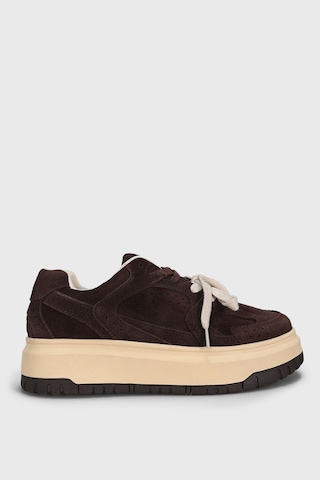Lufian 122230039 Kay Deri Unisex Sneaker Ayakkabı Kahverengi