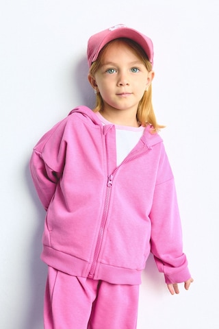 Defacto Kapüşonlu Cepli Fermuarlı Sweatshirt Sweatshirt Hırka Kız Bebek I0589a526aupn467 Pembe-pn467