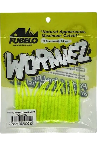 Fubelo Wormiez 5.2cm 18 Adet Lrf Silikonu Pink Yellow
