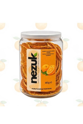 Nezuk Güneş Enerjisi İle Kurutulmuş Doğal Portakal-pet-40g 40 G