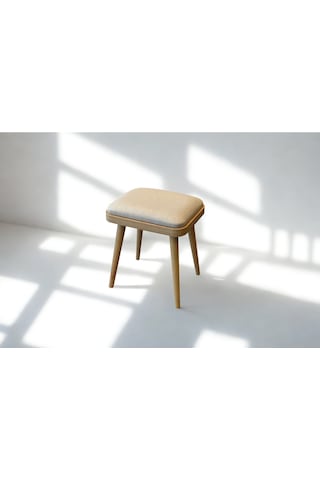Porto İkili Tabure Meşe Krem 33 X 46 X 40 Cm Antrasit