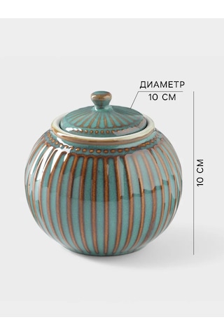 Dolana Seramik Kapaklı Şekerlik Vintage 350 Ml 430230727 Yeşil