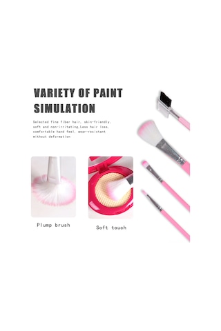 Geekyou Kız Çocukları İçin 16 Parça Unicorn Figürlü Sahte Makyaj Seti - Abs Malzeme İle Dekoratif Çanta İçerir Çok Renkli