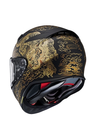 Shoei Nxr 2 Fearless Tc-5 Kapalı Motosiklet Kaskı Siyah- Gold