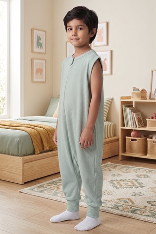 Baby Mod %100 Pamuk 1.0 Tog Kız Erkek Çocuk Uyku Tulumu Yeşil