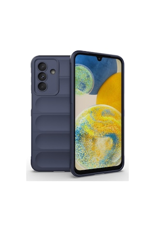 Galaxy Uyumlu A36 Kılıf Esnek Tpu Oyuklu Arka Yüzey Tasarımlı Zore Etnik Silikon Kapak - Siyah Siyah