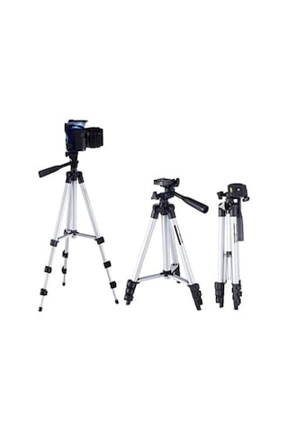 Rosepremium 3110 Telefon Ve Fotoğraf Makinesi İçin Tripod Gri