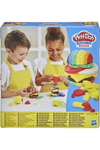 Play-Doh Mutfak Atölyesi Hamburger ve Patates Kızartması Oyun Ham