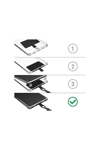 Psr Aksesuar Şeffaf Telefon Boyun Askı Aparatı Askılı Telefon Kılıfı Aparatı Telefon Askısı Aparatı 5 Adet İle Uyumlu Acik Yeşil