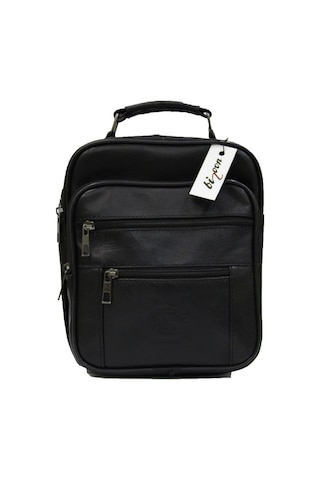 Bizoon Np274 Hakiki Kuzu Derisi Erkek El Ve Omuz Çantası 19x23 Cm 001