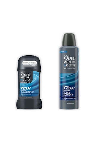 Dove Men +care Advanced Erkek Deodorant Clean Comfort 150 Ml + Clean Comfort Stick 50 Ml