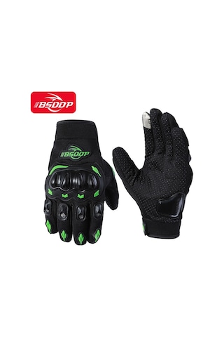 Bsddp Binici Kaymaz Anti-damla Motosiklet Sürme Eldiveni Yeşil