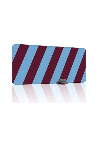 Bordo Mavi 90x40 Xxl Taraftar Gaming Oyuncu Mouse Pad Kaymaz Taban Büyük Klavye Fare Altlığı Şerit