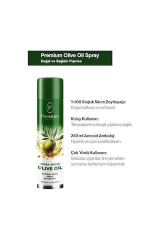Premium 17 Al 15 Öde, 250 Ml Zeytinyağ Sprey, Hediyeli