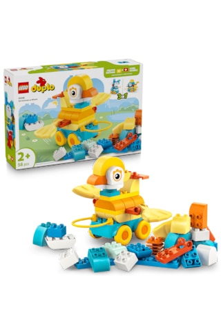 LEGO® DUPLO® Kasabası 3’ü 1 Arada Tekerlekli Hayvanlar 10448 - 2 Yaş ve Üzeri Çocuklar için Eğitici Oyuncak Yapım Seti (58 Parça)