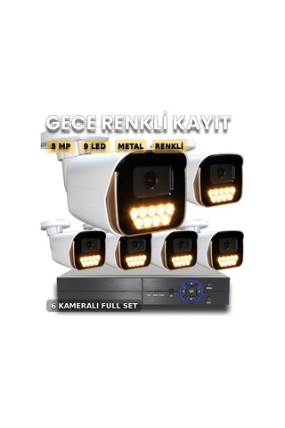 6 Noktalı Savunma: Hexa-pro 65m Renkli Gece Aı Gözetim Seti