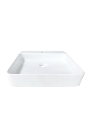 Karen Seramik Award Tezgah Üstü Lavabo 48x48 Cm Beyaz
