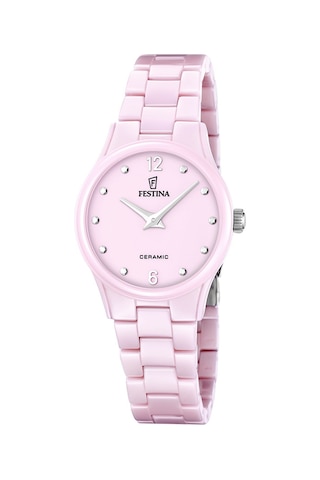 Festına F20751/2 Seramik Kadın Kol Saati Pembe