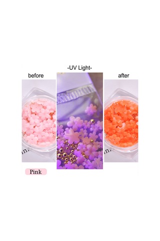 Reedark Aksesuar Çiçek Taşlı Tırnak Dekoru - Dıy Manikür Seti Renkli İnci Detaylı