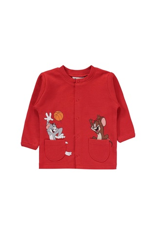 Civil Baby Tom And Jerry Baskılı 1-9 Ay Pijama Takımı - Kırmızı