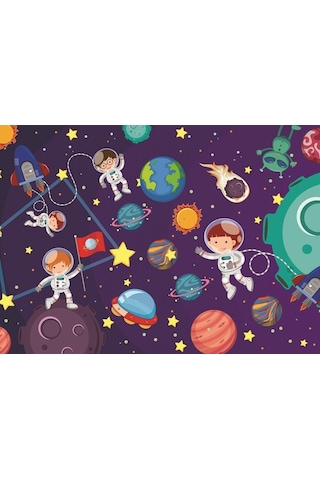 Art Kids 35+60 Parça 2'Li Çocuk Puzzle Uzay