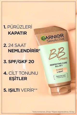 Garnier Açık Ton BB Krem 50 ML