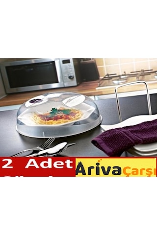 Mikrodalga Fırın Koruma Kapağı Saklama Kabı Koruyucu 2 Adet Şeffaf