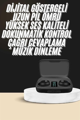 Kablosuz Dijital Göstergeli Çağrı Cevaplayabilen Tws 5.0 Bluetooth Kulaklık