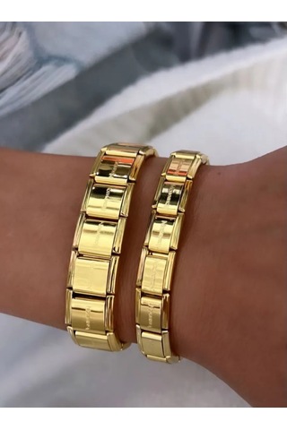 Vally Tıme Nomination Bileklikleri 2 Adet 460306679 Altın