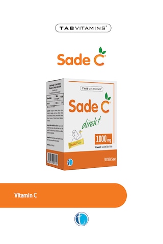 Tabvitamins Sade C Direkt 30 Stik Saşe