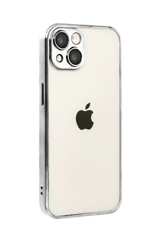 Newface Apple iPhone Uyumlu 15 Razer Lensli Silikon - Titan Gri Diğer