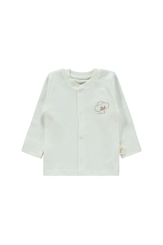 Civil Baby Bebek Organik Pijama Takımı 0-6 Ay Ekru 22330R024SS1-3 Ekru
