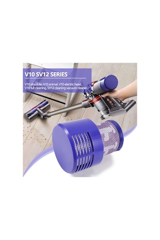 V10 Sv12 Total Clean Elektrikli Süpürge İçin Yıkanabilir Filtre Ünitesi