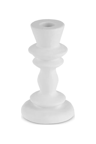 Karaca Stone Şamdan Beyaz 8,3x8,3x15 cm
