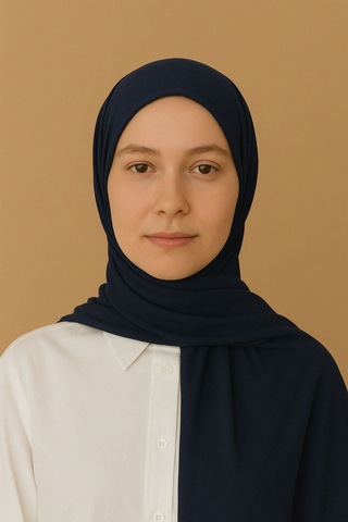 Mim Eşarp Enba Penye Pamuksu Şal Lacivert