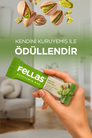Antep Fıstıklı Kuruyemiş Bar 20g X 12 Adet