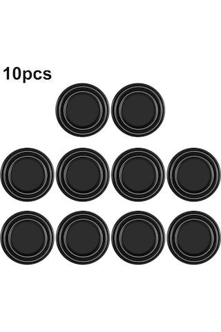 Lemestar Araç Kapısı Anti-çarpma Yastığı 10 Adet Siyah Etiksiz Silikon Tampon Suv Kamyonet Araç Aksesuarı 9210a