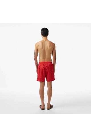 Guess Swımtrunk Medıum Guess Aop Erkek Kırmızı Mayo F4gt06wg2a2-p56n