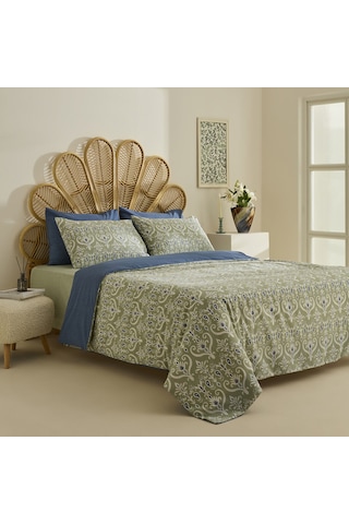 Sarah Anderson Aderra Çift Kişilik Nevresim Takımı Mint Mint