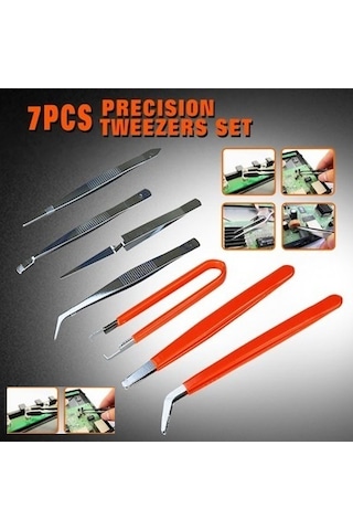 7 Parça Saatçi Cımbız Elektronikçi Cımbız Seti